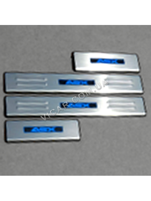 Накладки led на пороги Mitsubishi ASX